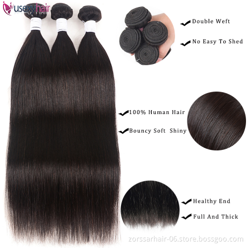 10A Grade Remy Human Hair Vendors Raw Virgin Cuticle Aligned Hair Bundles Brazilian Mink 8-40inch Natural Black Package Customed